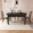 Solid Wood Rubberwood black Dining Table-941326898