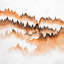 Mountain of Fir Trees - Minimalist Framed Canvas Decor