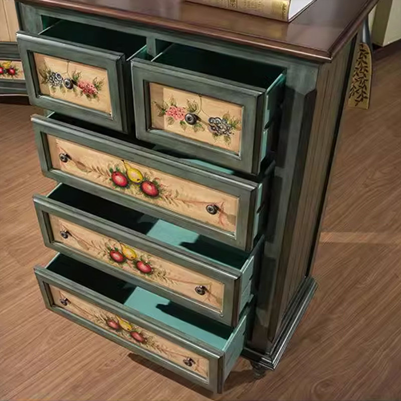 Buffet décoratif rétro en bois manufacturé