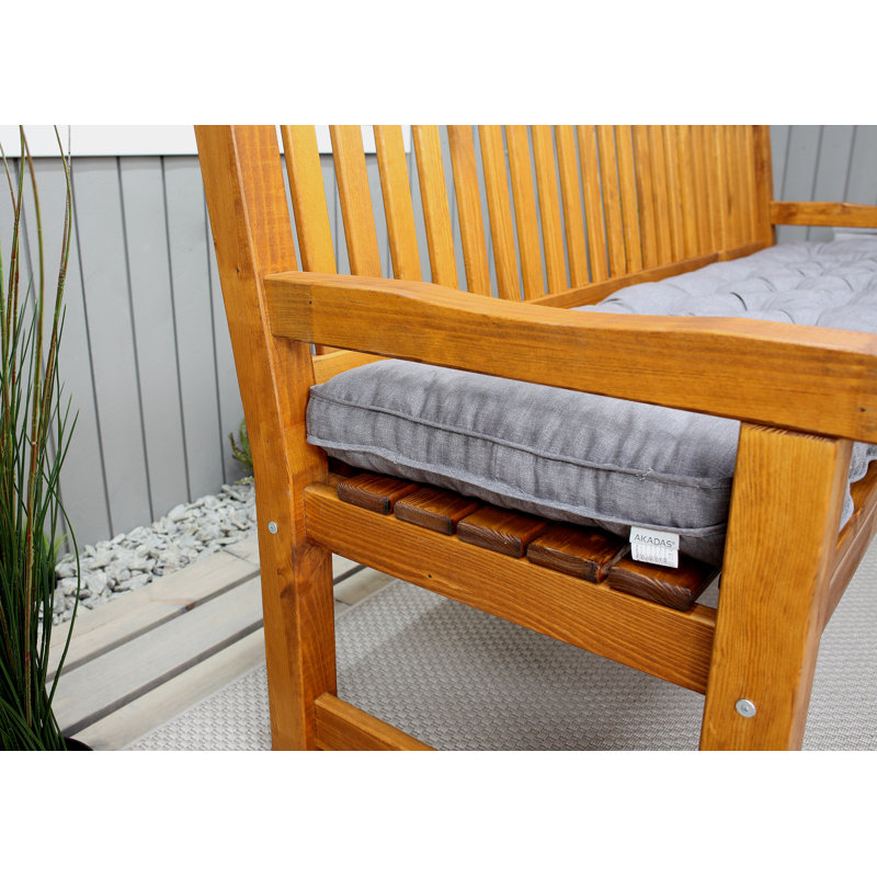 Ayomi Solid Wood Pine Outdoor Bench, Brown