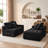 Boneless 105" Cloud Sectional Sofa with Ottoman, Modular L Shaped Couch with Layered Cushion,No Assembly Required-1632024743