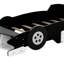 Race Car-Shaped Platform Bed With Wheels-1878624075