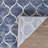 Sultan Geometric Trellis Dusk Blue Performance Area Rug-25536385