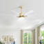 Ventilateur de plafond moderne de 66 pouces avec lumière à DEL à intensité variable, 8 pales ABS, moteur à courant continu réversible à télécommande pour le bureau à domicile-1024106511-1024106508