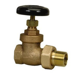 Valve droite de radiateur 3/4 "
