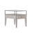 Mezzanine Glass Top End Table with Storage