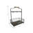 Coffee Mug Holder - 6 Hook Coffee Cup Rack With Rectangular Rustic Style Crockery Holder For Storage And Display - Mug Stand Organizer For Kitchen Counter Or Cafe Countertop - Coffee