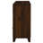 Yels Wide Dresser With 6 Drawers, Gold Metal Knobs, Walnut Brown