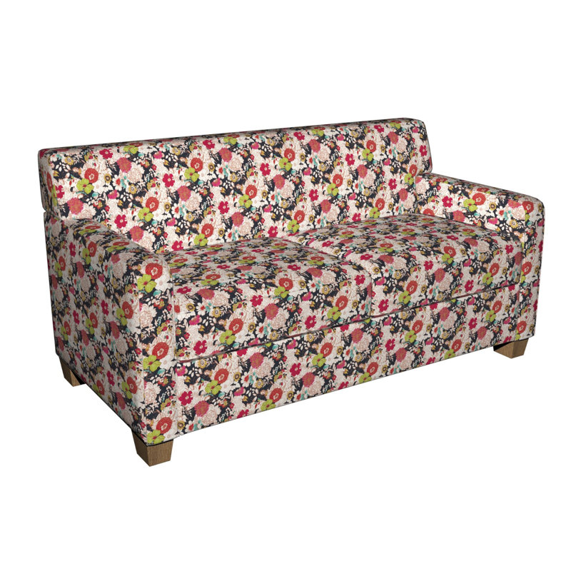 Tissu à imprimé floral, Rose / Vert
