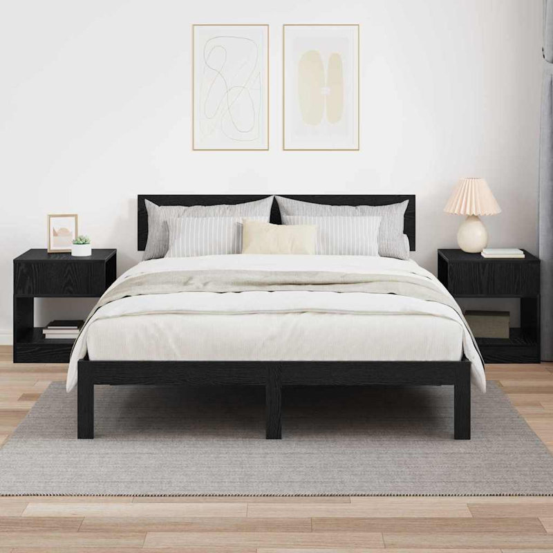 End Table, Black Oak