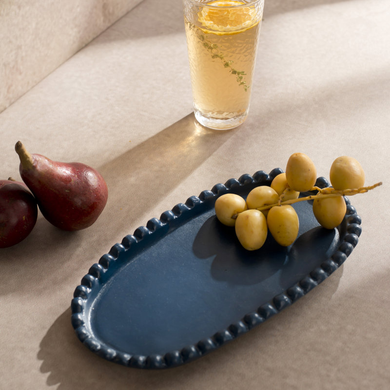 Raatriti Handcrafted Terracotta Oval Serving Platter