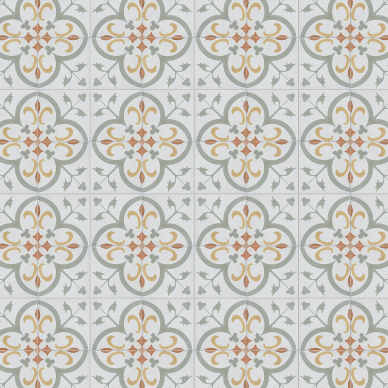 Carreau de céramique à motif pour mur et plancher 4 po x 4 po Revival