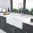 White Farmhouse Sink - 30 X 20 X 10 Inch Kitchen Sink Apron-Front White Ceramic Porcelain Reversible Single Bowl Kitchen Farm Sinks