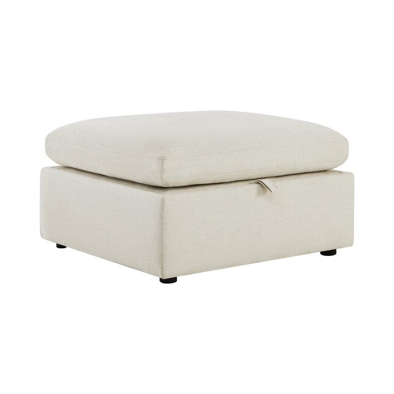 Repose-pieds avec rangement Winfree, Beige