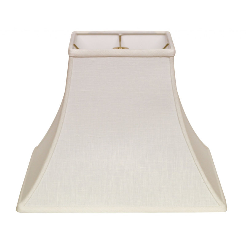 Abat-jour cloche en lin 12 po, Blanc