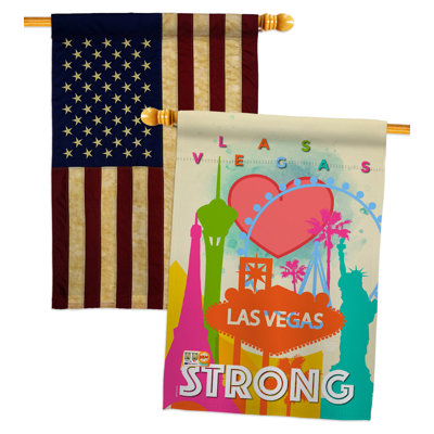 Double Sided 40'' H x 28'' W Polyester House Flag