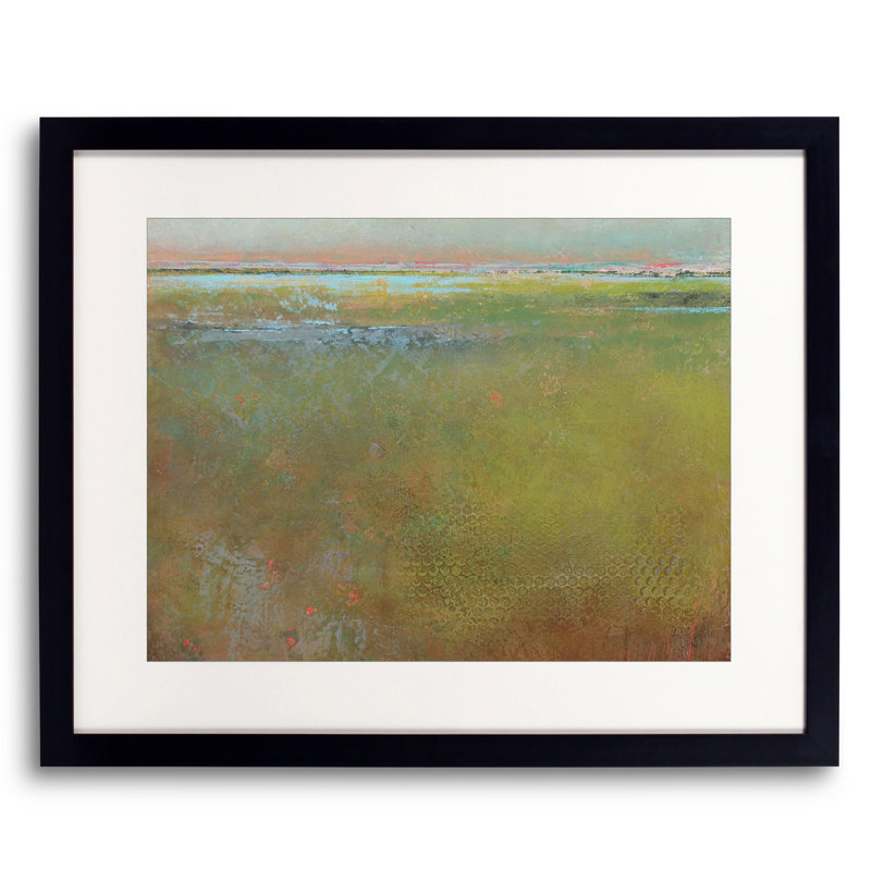 «Silent Spring» par Victoria Primicias - Peinture, Papier avec cadre noir, H 17,25 po x l 21,25 po