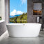 Cove 71'' x 32'' Soaking Acrylic Bathtub-54869127