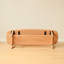 Plate Plate Table basse Largeur 120 X Profondeur 40 X Hauteur 42 Cm Bureau d'étude Facile à assembler Bois naturel avec tablette de rangement Bureau d'écriture naturel