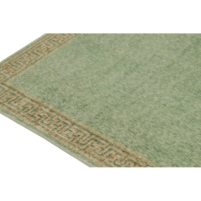 Distressed Homage Hand Knotted Wool Animal Print Area Rug, Runner 2'6" x 10'
