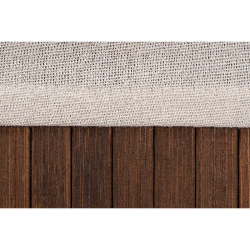 Bamboo Laundry Hamper with Handles, Medium (63cm H x 52cm W x 32cm D), Brown