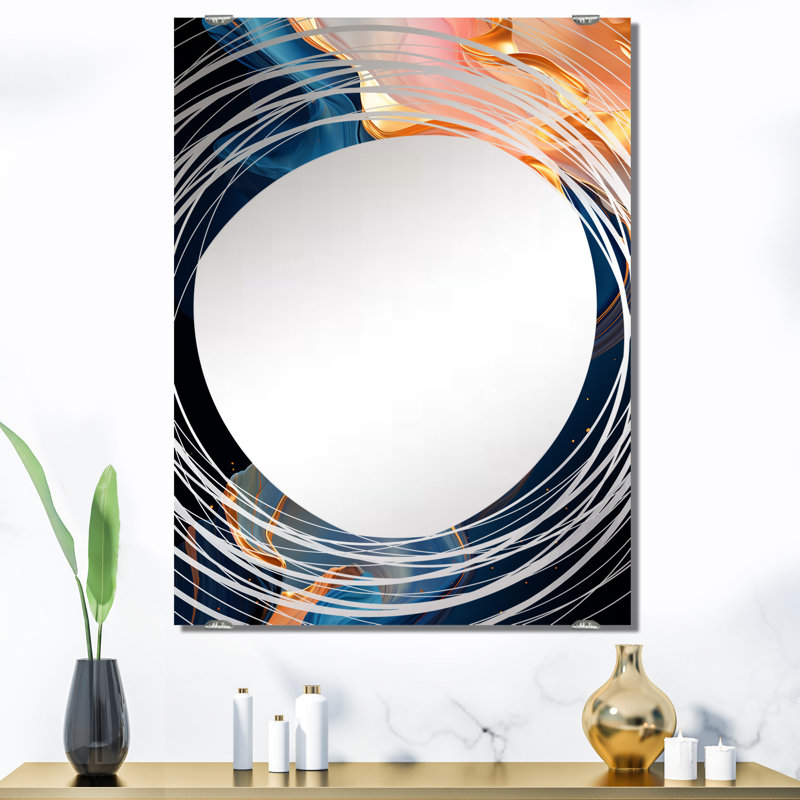 Barbu - Miroir mural à encre liquide abstrait MIR137769, 40 po x 30 po