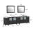 Ravenna 108" Freestanding Double Sink Bathroom Vanity with Engineered Marble Top and Matching Mirrors-27042750