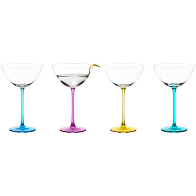 Gala 8,5 oz Ensemble de verres à pied en verre Martini