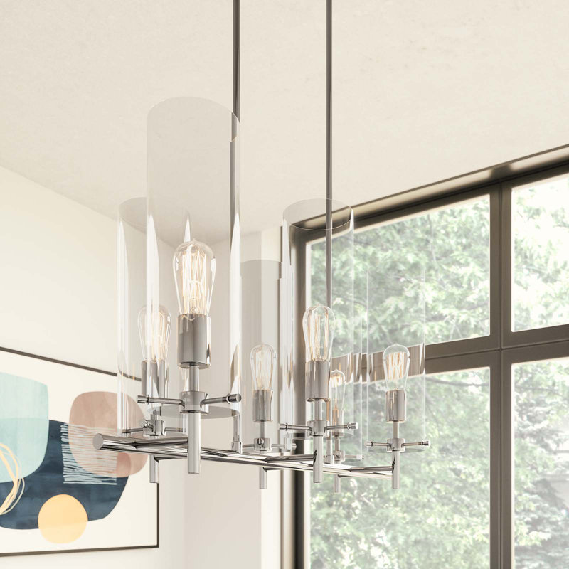 Modway Skylark 6-Light Chandelier, Polished Nickel