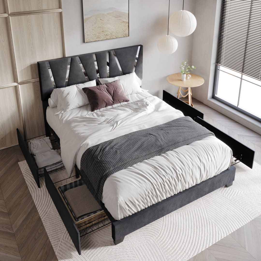 Kelwyn Upholstered Platform Storage Bed Wrought Studio™ 