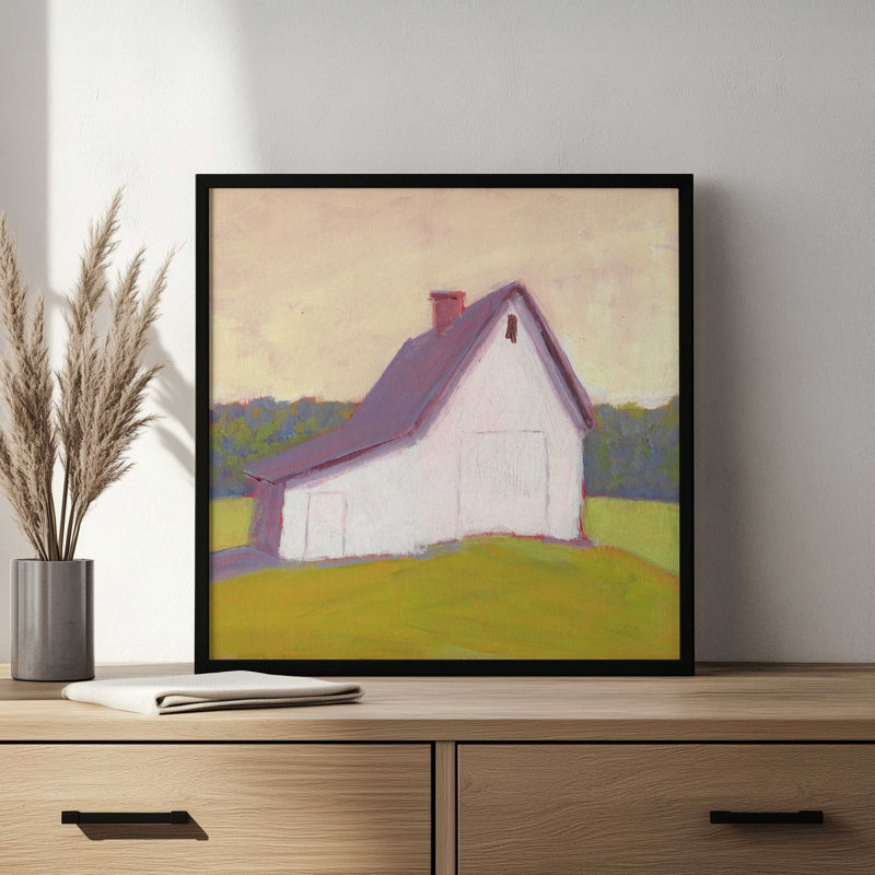 «Chiffon Sky» par Carol Young, reproduction d'art, Impression sur cadre ouvert sans papier mat, Argent argent