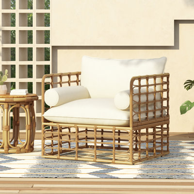 Ensemble de chaises d'appoint en rotin avec table d'appoint 2 pièces Christopher Knight Home