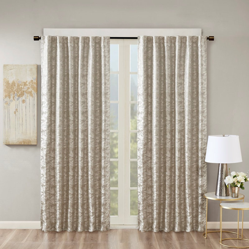 Rideau luxueux en marbre jacquard occultant