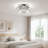 1-Light 7.9" Round Crystal LED Flush Mount Ceiling Light