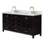 Ensemble de meuble-lavabo double 73 po Grevera-121089518