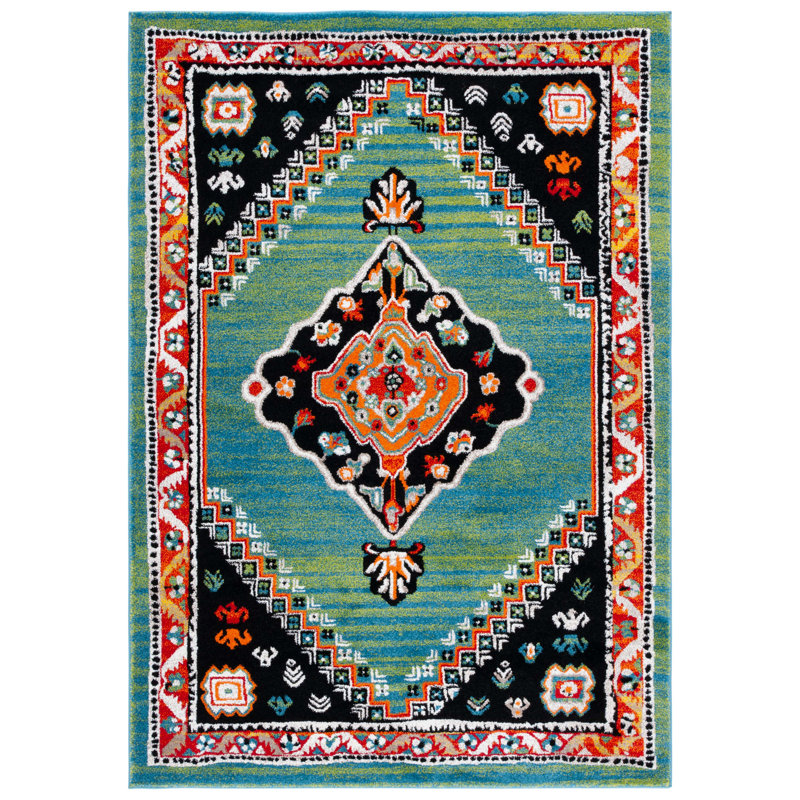 Vintage Hamadan Performance Oriental Rug, Rectangle 4' x 6'