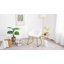 Flower Shape Tub Chair with Golden Metal Legs -1359078791
