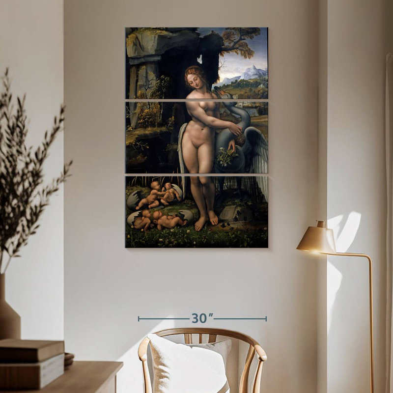 Leda And The Swan, 65" H x 42" W