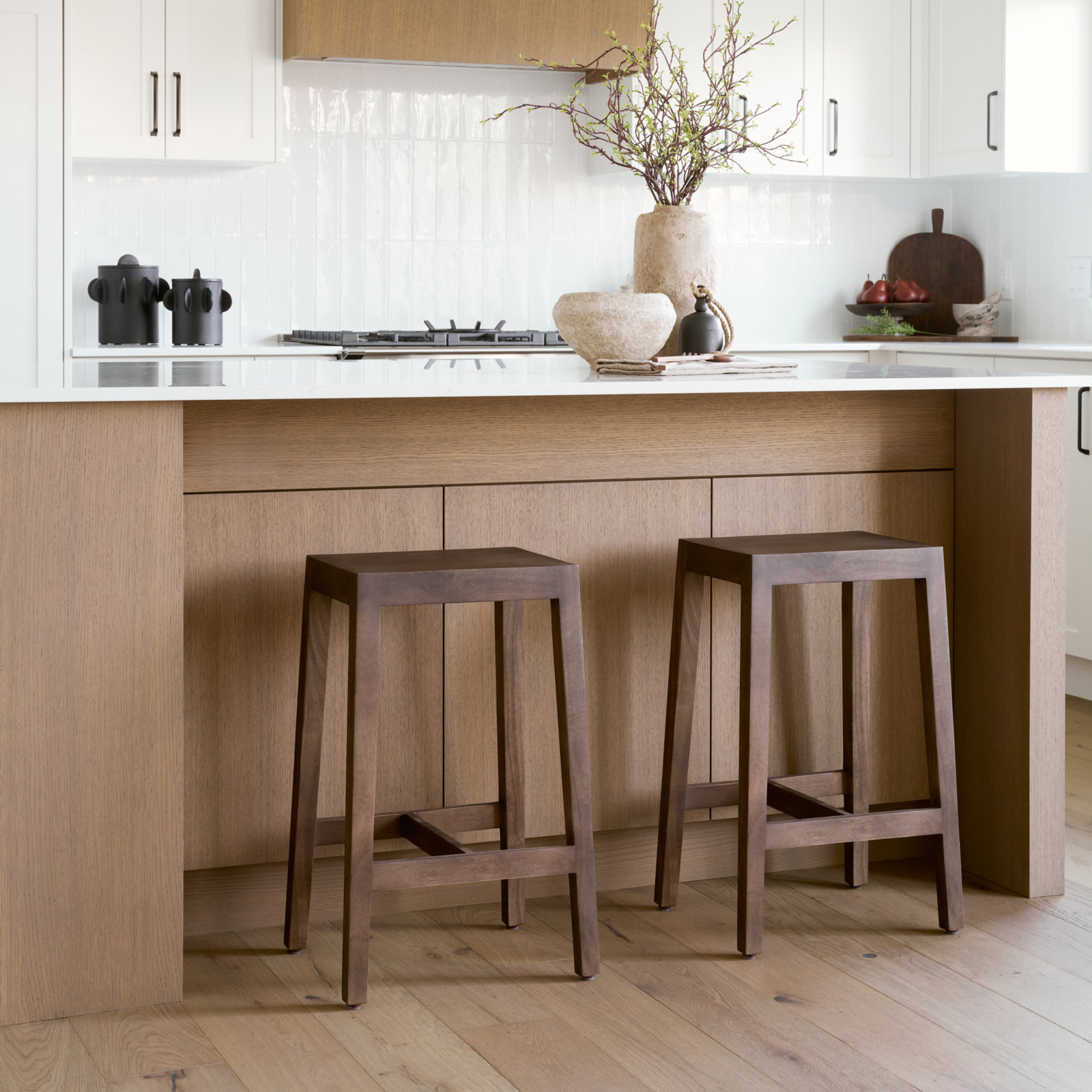 Veronica 25" Bar Stool, Dark Brown