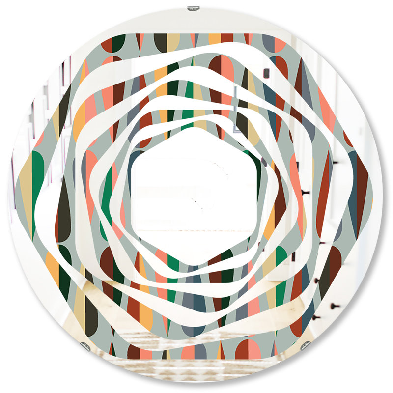 Miroir mural Whirl, 31,5 po x 31,5 po