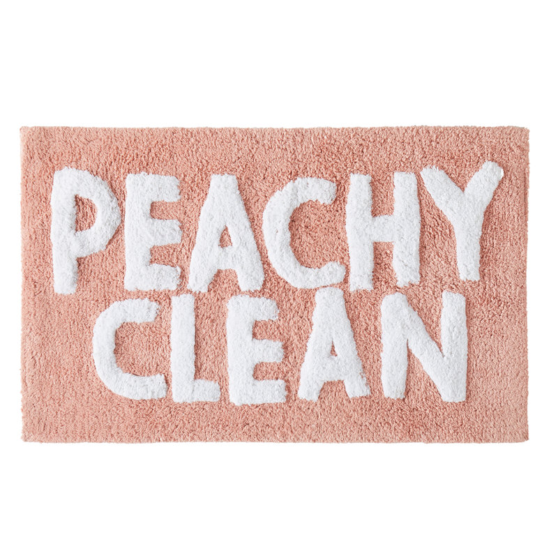 Jessica Simpson Peachy Clean Cotton Bath Rug
