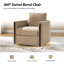 Fauteuil demi-tonneau pivotant en bois massif 31,25 W Nicha-1056186537