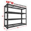 Rayonnage réglable en métal robuste Rikuto-124580364
