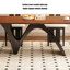 Table de salle à manger en bois massif de style Mid-Century français-333794621