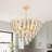 10-Light Dimmable Modern Crystal Chandeliers Tiered Chandelier Lights for Dining Room Light Fixture