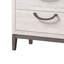 1pce Design unique de style contemporain beige élégant avec table de chevet à 2 tiroirs et meubles de chambre à coucher en bois massif