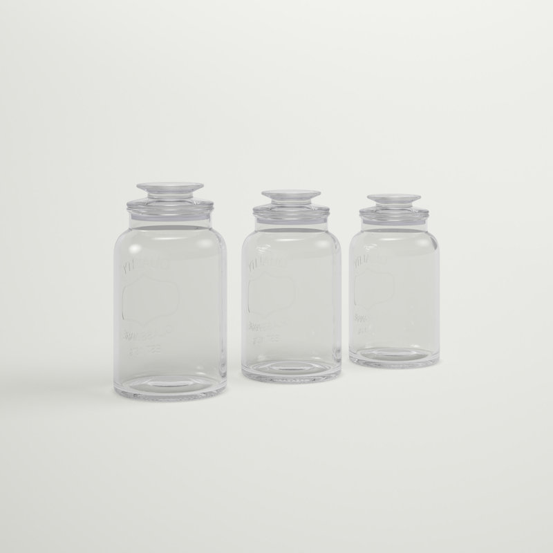 Glass Canister - Set of 3