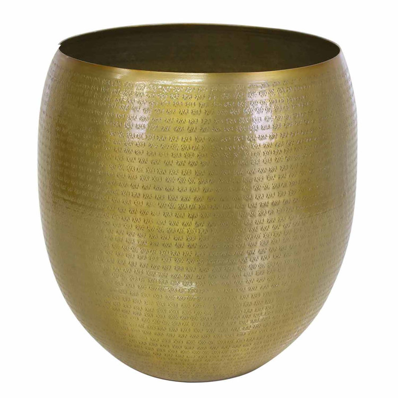 Perrone Handmade Metal Pot Planter, 1, 30cm H x 29cm W x 29cm D