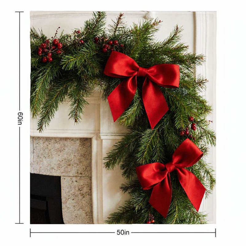 1 pièce bonhomme de neige en flanelle couverture chaude et douce thème d'hiver confortable pour canapé / lit / voyage 50 * 60