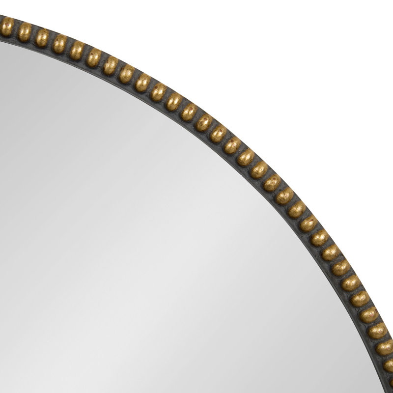 Miroir d'appoint moderne et contemporain, 23,62 po x 23,62 po, Or